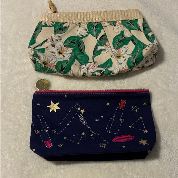 Estee Lauder Makeup Bags - Floral Green and Starry Navy - Picture 1 of 1